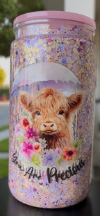 Cute 16oz snow globe tumbler - Just a little Moody