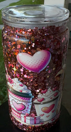 Cows and Love 16oz Acrylic Snow Globe Tumbler