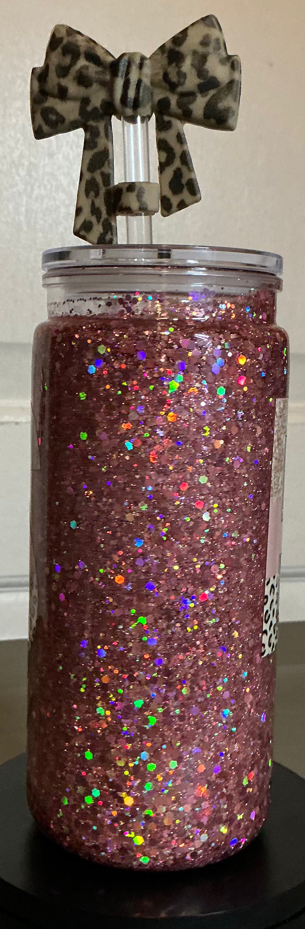 Boss Babe 16 Oz Plastic Snow Globe Tumbler