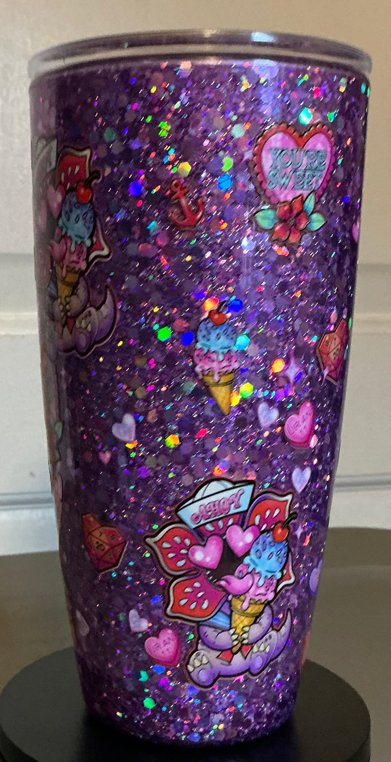 Stranger Things 24 Oz Plastic Snow Globe Tumbler