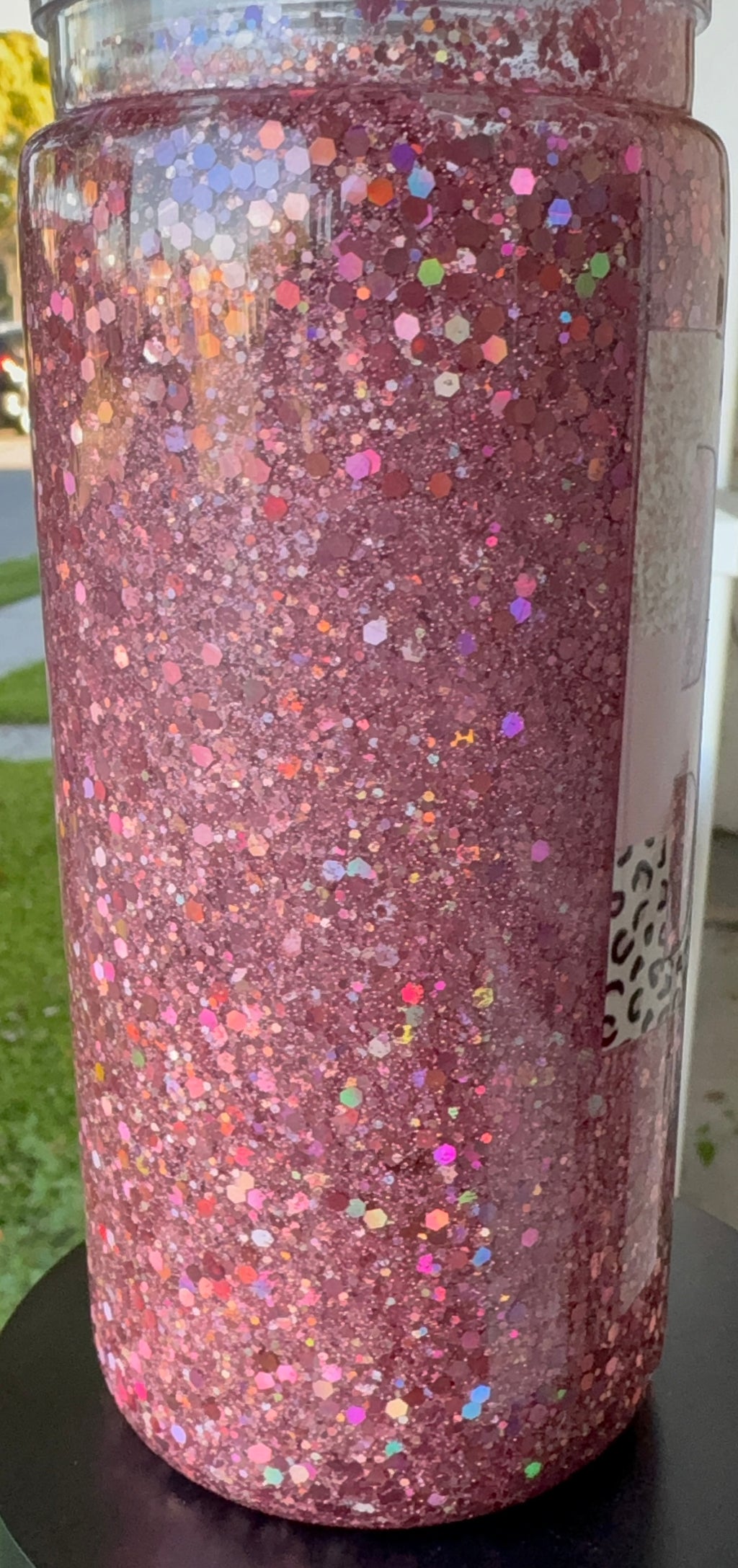 Boss Babe 16 Oz Plastic Snow Globe Tumbler