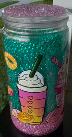 Drinks with Mom 16oz Acrylic Snow Globe Tumbler