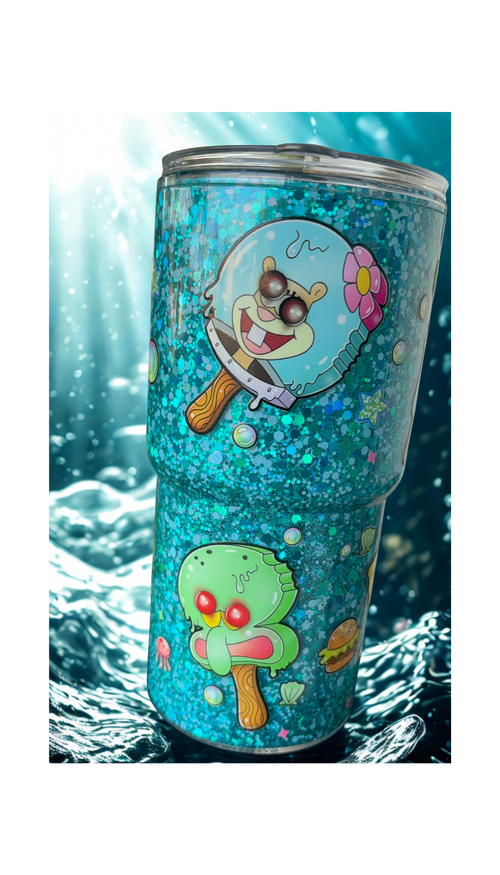 18 oz Goofy Spongebob Tumbler