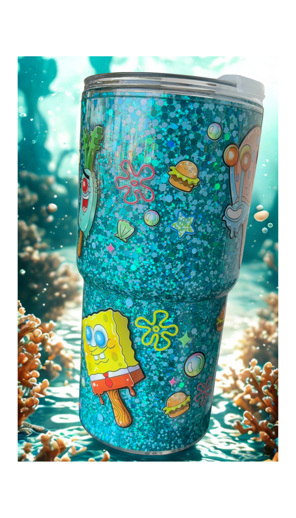 18 oz Goofy Spongebob Tumbler