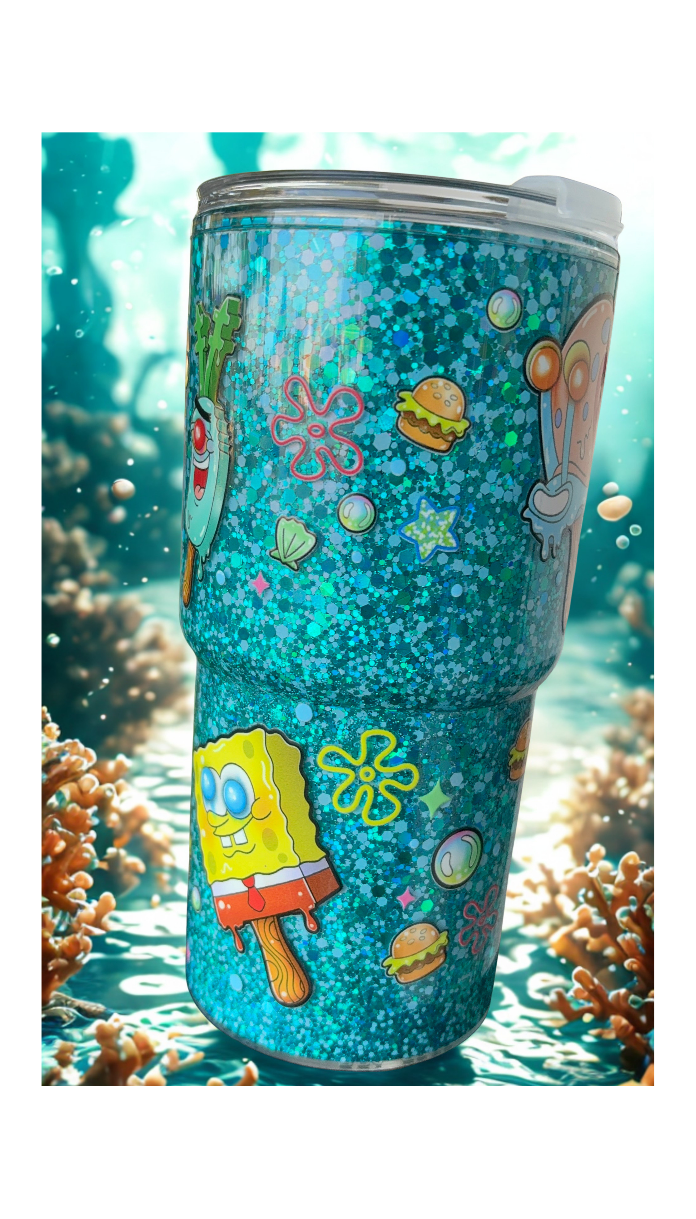 18 oz Goofy Spongebob Tumbler