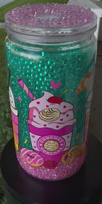 Drinks with Mom 16oz Acrylic Snow Globe Tumbler